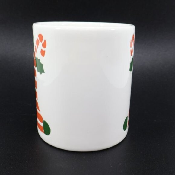 Vintage Waechtersbach Christmas Coffee Mug Tea Cup Stocking Germany Red - Picture 2 of 6